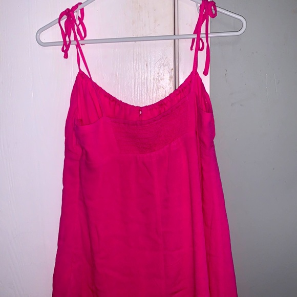 Hot pink short summer dress - Picture 2 of 2